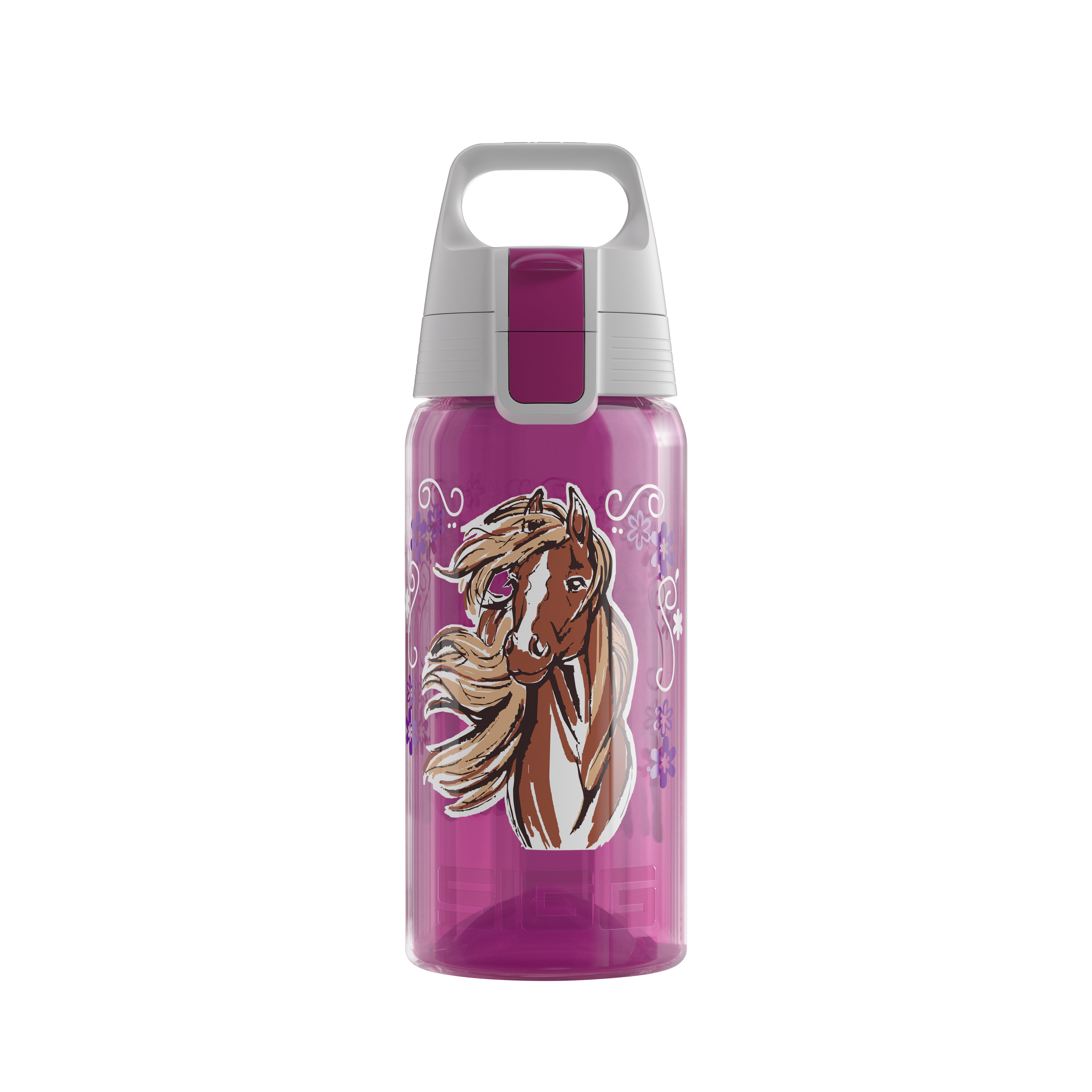 Kinder Trinkflasche VIVA ONE Hearts & Horses Horse & Flower 0.5 L