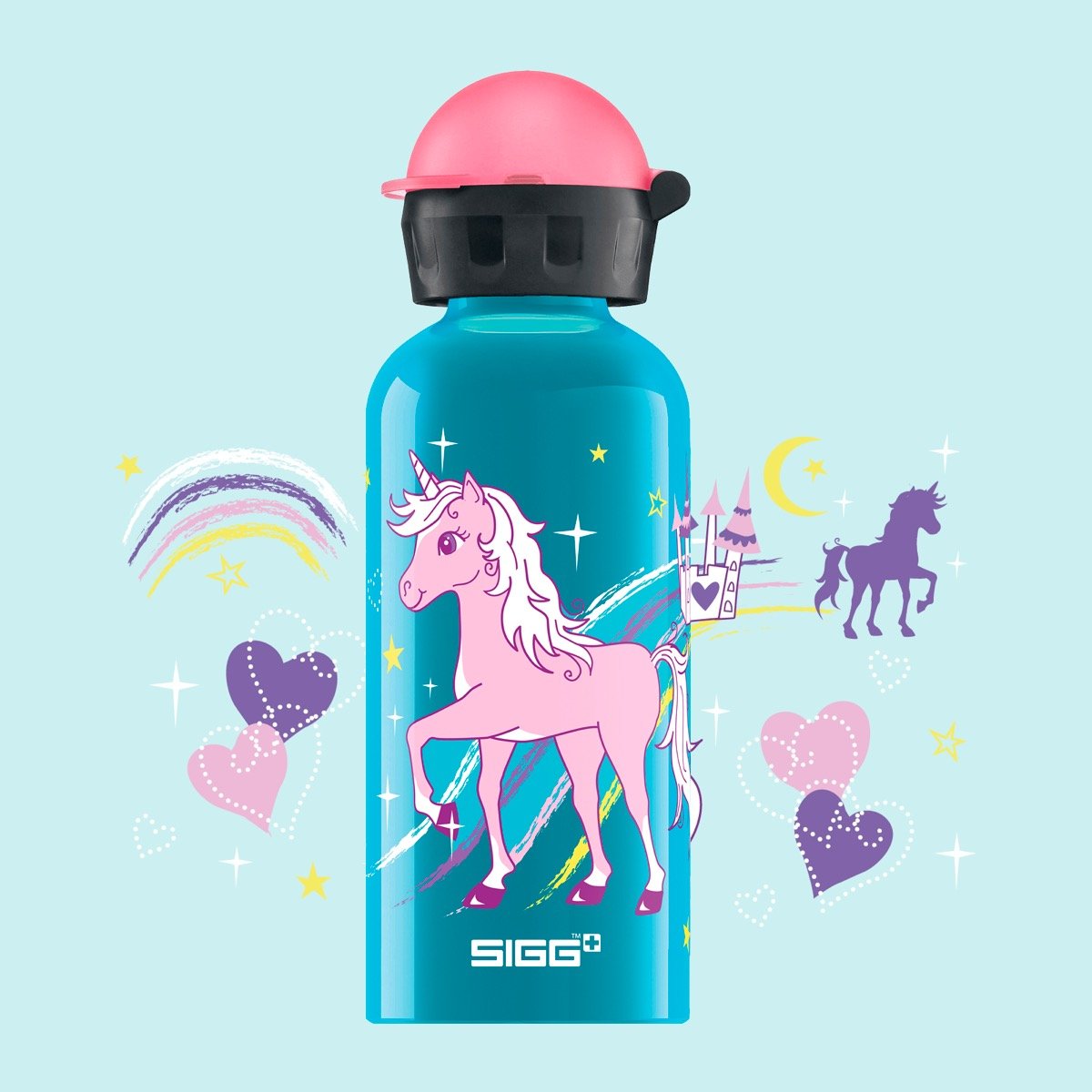 SIGG Kids Water Bottle Glow Heartballoons 0.4l-13oz buy online