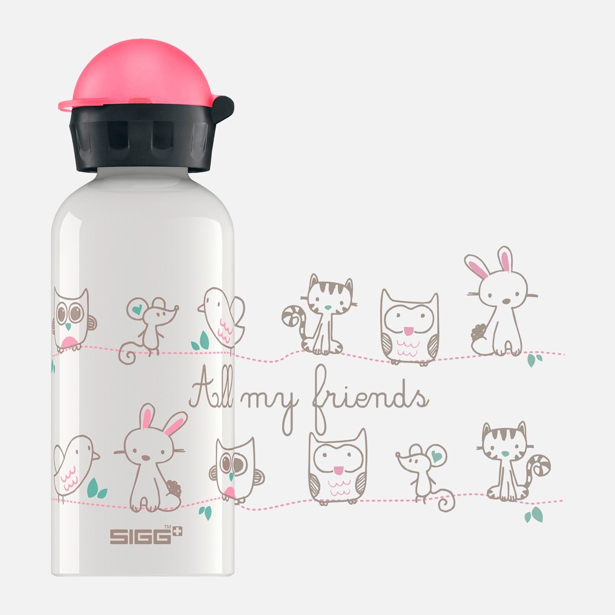 SIGG Kids Water Bottle Glow Heartballoons 0.4l-13oz buy online