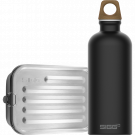 SIGG sigg - aluminum water bottle - traveller myplanet forward plain -  climate neutral certified - suitable for carbonated beverag