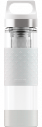 SIGG Thermos-Flasche GLASS 0,4 L Hot & Cold Isolierflasche Thermo Glas WMB Aqua 