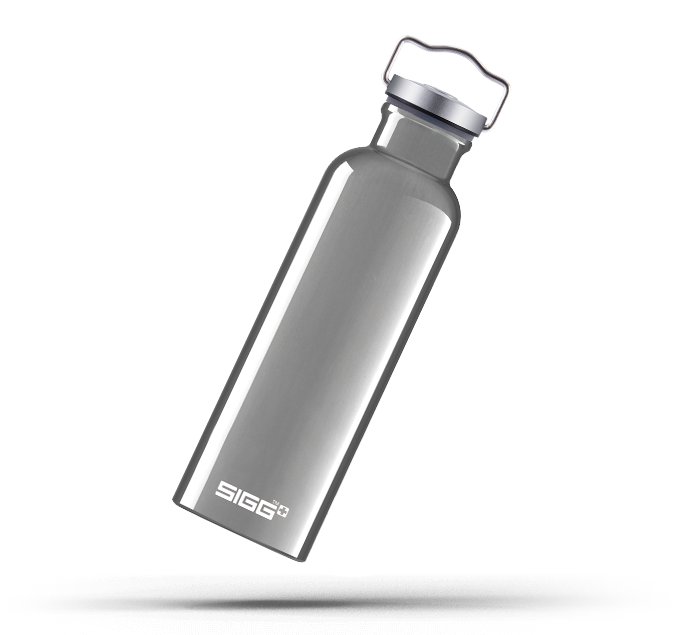 Trinkflasche Aluminium 0,75ml, mit Trinkventil und Schutzkappe